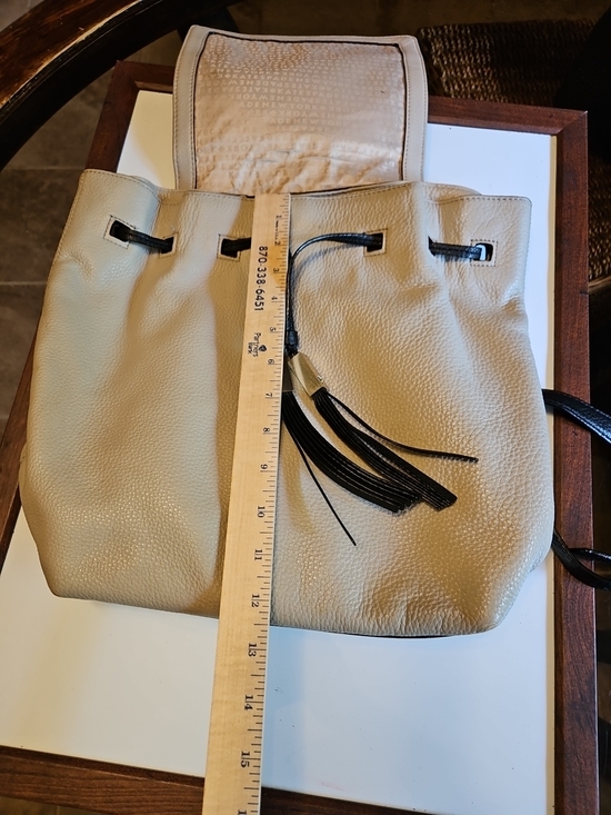 Kate Spade Two-Tone Leather Backpack - Black & Cream